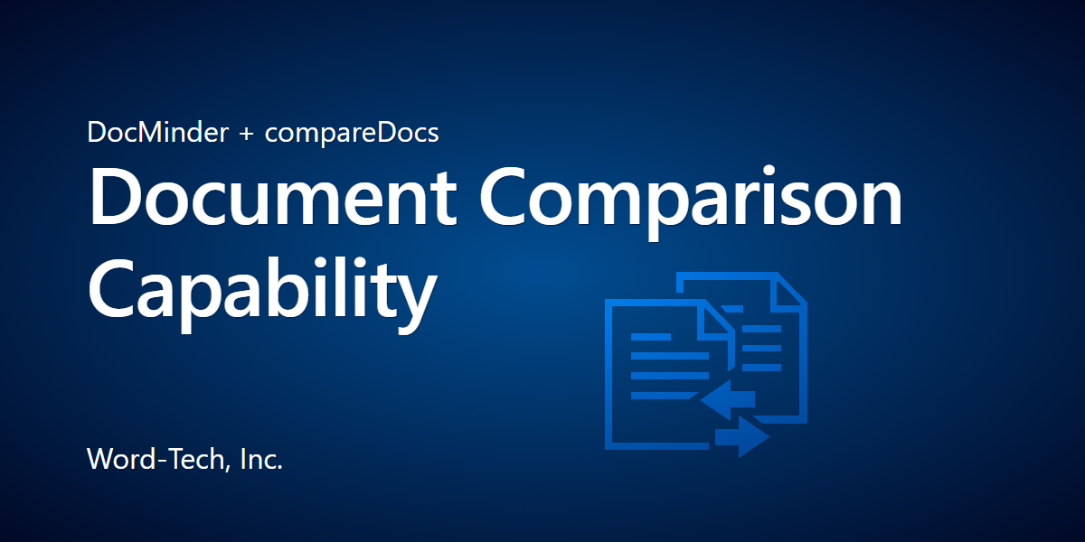 compareDocs Cloud | Word-Tech